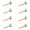 12mm brass color, variant on Pack of 8 Sturdy Brass Decorative Screws With Glass Caps for Furniture Fixing Rustproof Construction Furniture Hardware