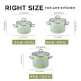thumbnail image 2 of Stockpots Daisy Fields Enameled Steel Cooking Pot - Set of 3, 2 of 14