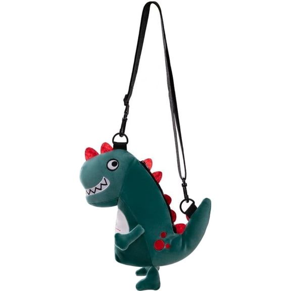 Jiibva Cartoon Dinosaur Shoulder Bag Handbags 3D Dinosaur Purse Bags Crossbody Wallet Messenger Bag for Women