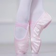 thumbnail image 4 of Cat Claw Satin Ballet Shoes Body Practice Dance Shoe Adult Exam Performance Soft Bottom Pink Flesh Blue Yoga Flat Women (Lavender,24), 4 of 7