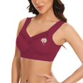 thumbnail image 4 of ManxiVoo Wireless Comfort Bras Full Coverage Minimizer with Adjustable Straps and Side Support for Everyday Wear Smooth T-Shirt Design XXXXL Size Watermelon Red, 4 of 7