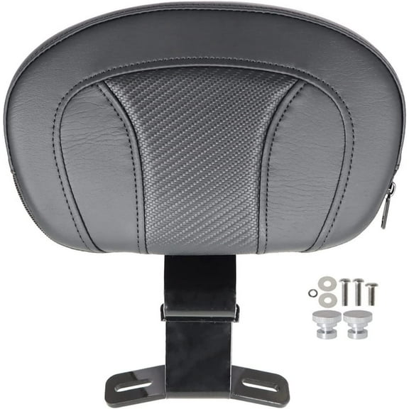 LABLT Black Detachable Front Driver Rider Backrest Pad, Motorcycle Front Driver Back Pad Replacement for Touring CVO Road King Street Glide Glide 2009-2022
