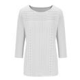 thumbnail image 4 of Long Sleeve Shirts For Women Top Shirt Round Neck Cute Casual Tunic For In Spring Fashion Womens Long Sleeve Tops, 4 of 4