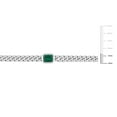 thumbnail image 2 of Everly Women's Created Emerald Sterling Silver Necklace and Bracelet Set - 16 in + 7.5 in, 2 of 10