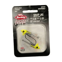 Berkley Fusion19 Snap Jigs, Chartreuse, 1/4 oz, 1/0 Hook Size