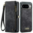 thumbnail image 2 of CaseMe Leather Case for Google Pixel 10 / 10 Pro,2 in 1 Detachable Wallet Case with 8-Card Holder Zipper Bills Slot,Magnetic Shockproof Flip Leather Cover Zipper Pocket Phone Cases,Black, 2 of 9