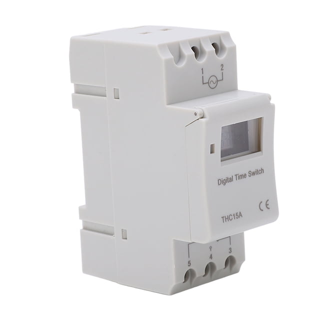 Relais Temporel, Réglage de 17 Segments 1 Min à 168 Heures LCD Contrôle par Cycle de 7 Jours Minuterie Programmable Numérique pour Extérieur