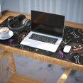 thumbnail image 3 of Long Mouse Pads for Desk,Colorful Halloween Icons Pattern Desk Mats on Top Of Desks, Desk Mouse Pad Extra Large with 3mm Non-Slip Base and Stitched Edge for Gaming,Office,Work,Home 35.4"x15.7", 3 of 6
