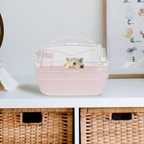 HEANUJJ Breathable Plastic Hamster Carrier Travel Box Portable Cage for Small Pets