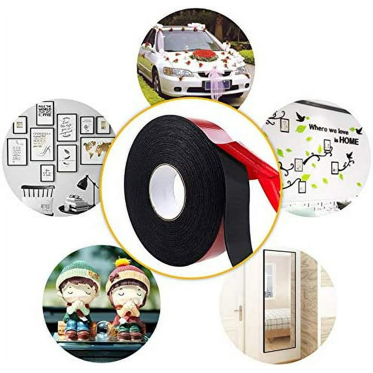 PE Foam Double Sided Adhesive Tape -Outdoor and Indoor Super Strong Foam  Seal Strip for Automotive Mounting，Weatherproof Decorative and Trim，Car  Trim Strip，Photo Frame (Wide 2 in Long 33 Ft) 