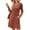 Chocolate brown, variant on Womens Long Sleeve Sweater Dresses V Neck Casual Fall Dresses With Pockets S-XXL