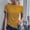 Yellow shirts for women, variant on Wycnly Shirts for Women Casual Basic Irregular Hem Knitted Plus Size Tee Tops Summer Casual Round Neck Short Sleeve Solid Ladies Blouses Green m