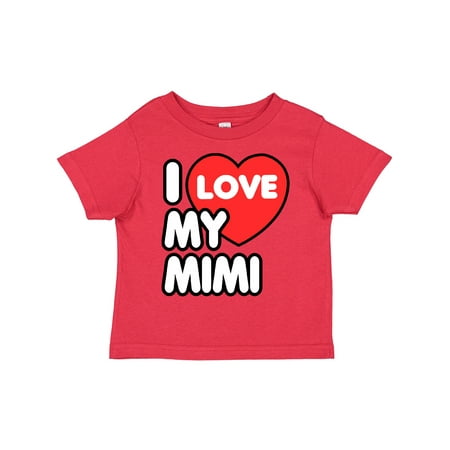 

Inktastic I Love My Mimi Gift Toddler Boy or Toddler Girl T-Shirt