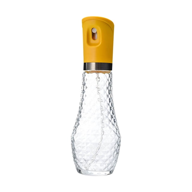 Maplenight Stainless Steel Cooking Oil Spray Bottle for Cooking, Popcorn, and More Kitchen Essentials Yellow