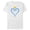 White, variant on Men's Kingdom Hearts 1 Blue Heart Graphic Tee Charcoal 2X Large