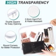 thumbnail image 3 of Funda rígida transparente con cierre, bolsa de plástico, bolsa de maquillaje transparente, 3 of 8