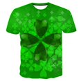 thumbnail image 4 of Chemises à Manches Courtes pour Hommes T-Shirt Décontracté à Manches Courtes Imprimé Jour de la Saint-Patrick Col Rond Chandail Blouse, 4 of 8