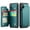 Green, variant on for iPhone XS Max Case with Card Holder, Wallet Case for Women Men with RFID Blocking, Durable Leather Kickstand Magnetic Clasp Shockproof Phone Case for iPhone XS Max