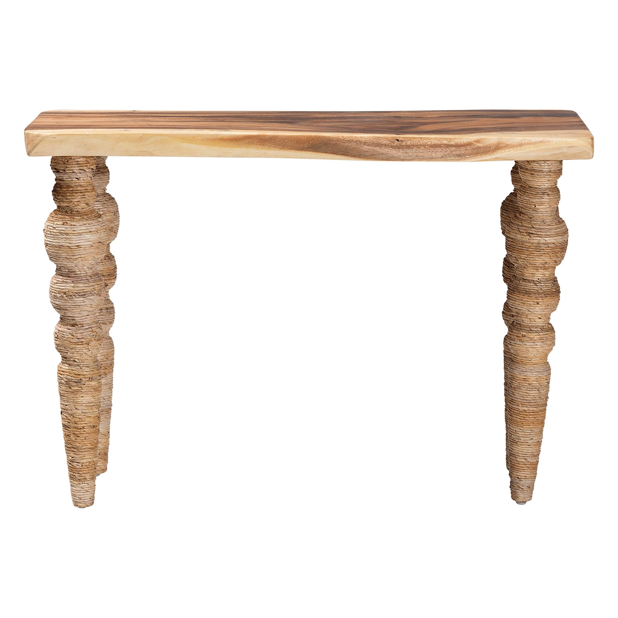 bali & pari Nasnan Boho Console Table, Natural Brown
