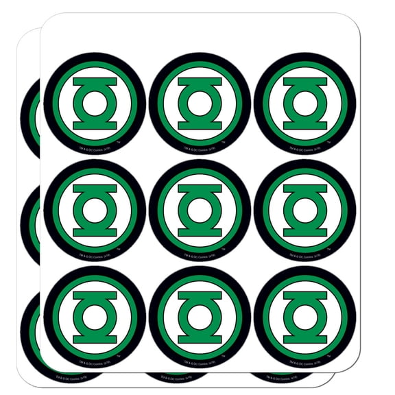 Green Lantern Logo Planner Calendar Scrapbooking Crafting Stickers