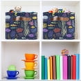 thumbnail image 6 of Yayeee Canvas Storage Basket with Handles for Shelves Fabric Bins Closet Organizer, Vibrant Ocean Pattern, 6 of 8