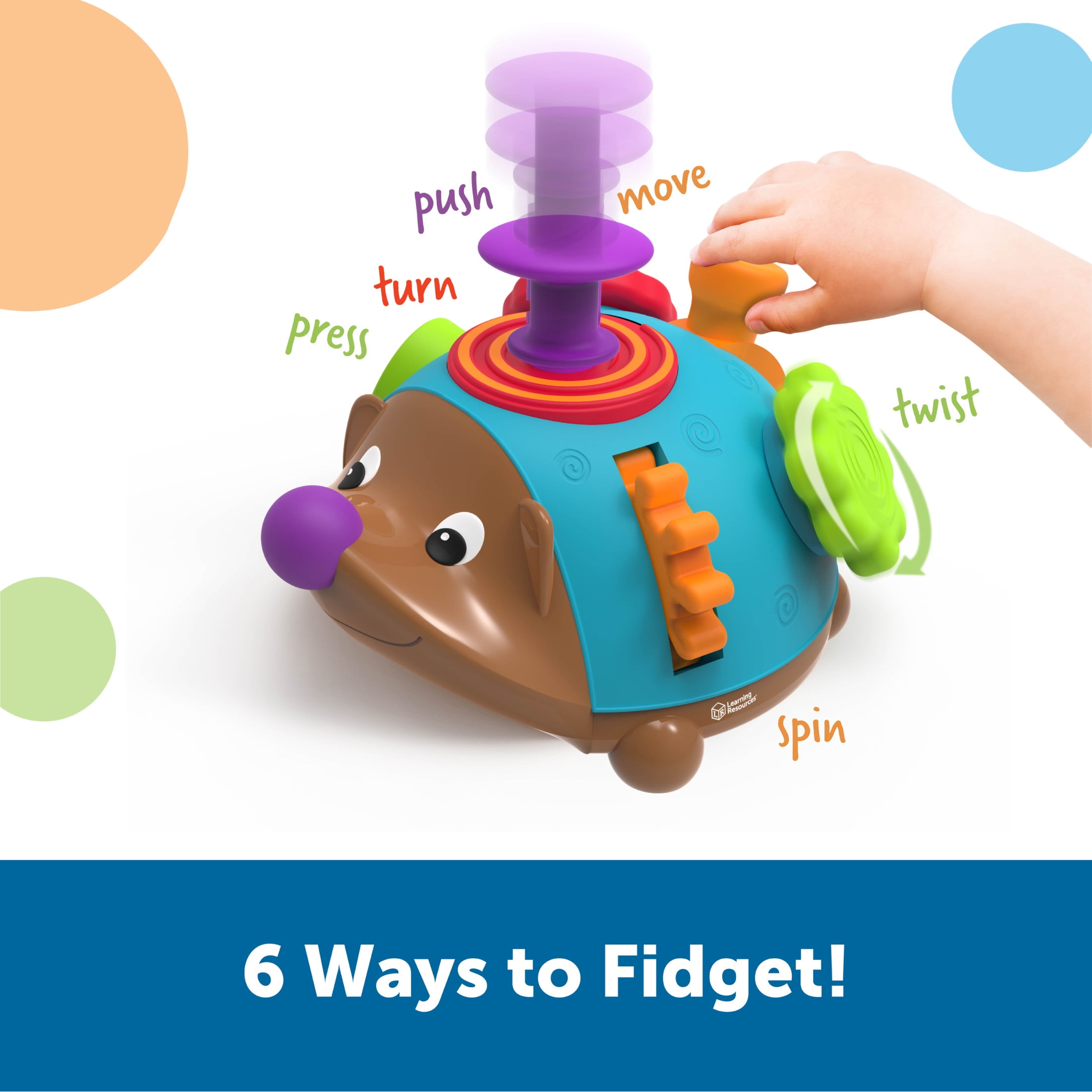 Learning Resources Spike the Fine Motor Hedgehog Fidget Friend -  Preschool Toys for Boys and Girls Ages 18+ months, Toddler Toys