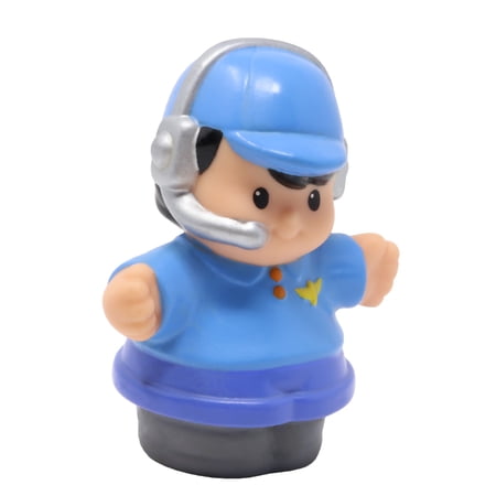 Replacement Part for Collectible Fisher-Price Little People Airport Airplane Flying Career Playset X0017 - Replacement Male Airplane Helicopter Pilot Figure Wearing Headset