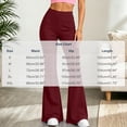 thumbnail image 3 of XRoczxe Women's High Waisted Flare Leggings, Soft Stretchy Yoga Pants with Wide Waistband, Casual Bootcut Workout Trousers for Gym Dance & Daily Wear, 3 of 8