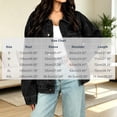 thumbnail image 3 of Edvintorg Denim Jacket for Women Fall Winter Fashion Loose Casual Jean Jackets with Pocket Button Down Women's Clothes Black L, 3 of 8