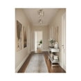 thumbnail image 2 of Atwell Collection 10" One-Light Mid-Century Modern Brushed Nickel Clear Glass Semi-Flush Mount Light, 2 of 13