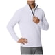 thumbnail image 3 of pstuiky camisas de manga larga para hombre, Top deportivo de manga larga con cuello alto y media cremallera para hombre, color liso camisetas de hombre xxxl, 3 of 6