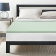 thumbnail image 2 of Mellow 1.5" Ventilated Memory Foam Mattress Topper with Green Tea Infusion, Queen, 2 of 7