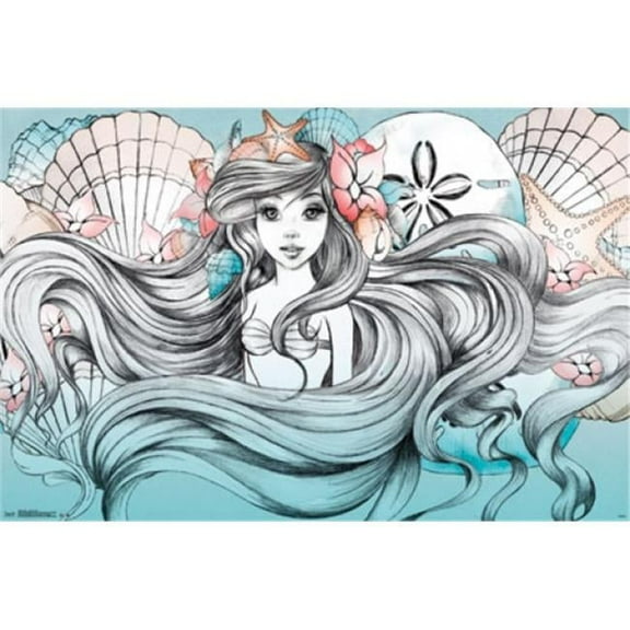 Posterazzi TIARP13820 Ariel Mermaid - Land or Sea Poster Print - 22 x 34 in.