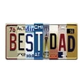 thumbnail image 1 of Decorative Door Sign License Plate Letter Metal Sign Rustic Retro Wall Decor with Assorted Slogans, 1 of 5