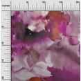 thumbnail image 2 of oneOone Polyester Spandex Purple Fabric Abstract-Blurred Floral Pattern Quilting Supplies Print Sewing Fabric By The Yard 56 Inch Wide, 2 of 4