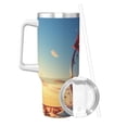 thumbnail image 2 of Pofeuu Sunset Rose Elegance Print 40oz Ice Bully With Handle And Straw Stainless Steel Vacuum Insulated Cup And 2 In 1 Straw Lid, 2 of 8