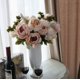 thumbnail image 2 of Un ramo de 13 peonías artificiales con tallos rellenos, perfecto for ramos de novia y decoración del hogar., 2 of 2