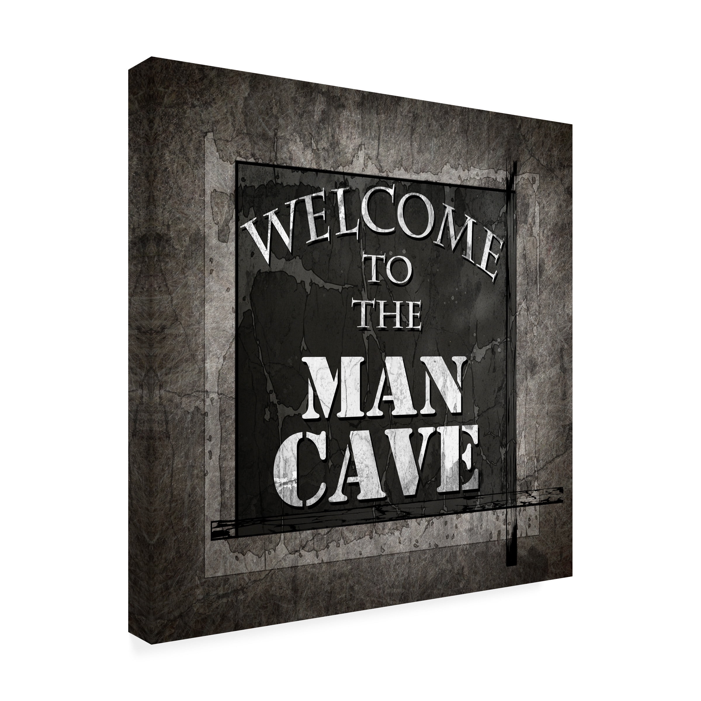 LightBoxJournal 'Welcome To Man Cave Warning' Canvas Art