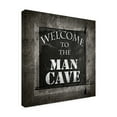 thumbnail image 4 of LightBoxJournal 'Welcome To Man Cave Warning' Canvas Art, 4 of 4