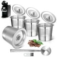 thumbnail image 1 of 4 Pack Reusable K Cups Fit for Keurig 1.0 - Stainless Steel Coffee Pod Filter, Refillable K cup Compatible with Keurig 1.0 Coffee Maker with 15mL Scoop, Cleaning Brush & 8 Rubber Ring, 1 of 7
