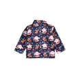 thumbnail image 4 of Seyurigaoka Baby Boys Christmas Clothes Set, Print Lapel Collar Button-up Coat + Long Sleeve O-neck T-shirt with Bow-knot Tie + Long Pants, 4 of 6