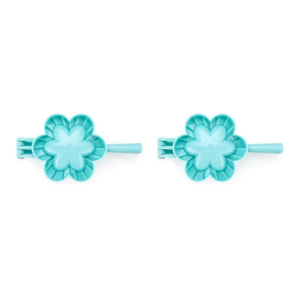 Máquina para hacer dumplings Bewildely ABS portátil 2Conjunto Forma de flor pequeña