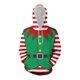 thumbnail image 1 of Sudaderas con capucha navideñas de elfo para pareja, suéter con capucha con estampado 3D feo, ropa de calle de gran tamaño con bolsillo, ropa cálida para adultos, 1 of 4