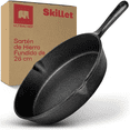 thumbnail image 1 of Ultrachef Sartén de Hierro Fundido con Mango Largo, Previamente Curado, Cast-Iron Skillet, 10 (26 cm), Negro, 1 of 8
