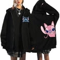 thumbnail image 4 of Sudadera con capucha de dibujos animados de Disney Stitch para mujer, ropa de calle de Manga, Harajuku, Anime, divertido, invierno, años 90, 4 of 5