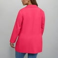 thumbnail image 4 of Plus Size Blazer for Women, Yigetop for Women Lightweight Open Front Suit Jacket Notch Collar Long Sleeve Work with Pockets Womens Blazer Hot Pink XL, 4 of 7