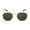 Gold/Green Lens, variant on Hexagon Reading Sunglasses for Men & Women – Full Lens UV400 Outdoor Readers, Retro Frame, Non-Bifocal - Gold - 1.50
