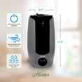 thumbnail image 4 of Hunter HHU400 Ultrasonic Humidifier - Vibration Technology Air Humidifier w/ Long Lasting Mist for Large Spaces - Hunter Humidifiers for Bedroom - Extension Wand & 360 Degree Nozzle, 2.18 Gal- Black, 4 of 9