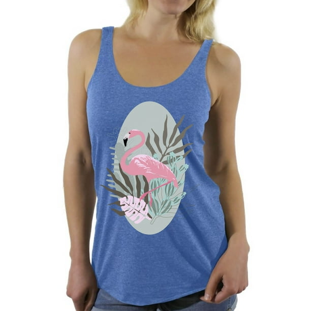 Awkward Styles - Awkward Styles Tropical Flamingo Racerback Tank Top T