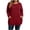 Red, variant on Plus Size Tops Nelozsy Fashion Women's Casual Solid Color Loose Long Sleeve Round-neck Oversize Shirt Gray XXXL